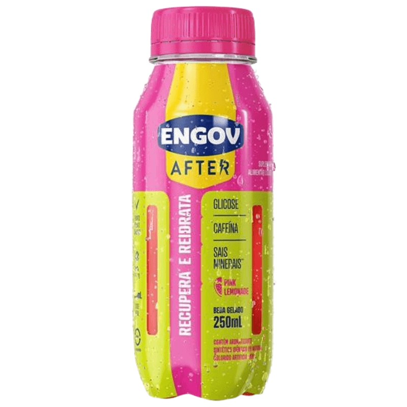Suplemento Alimentar Liquido Pink Lemonade Leo Santana Engov After Frasco 250ml Edicao Limitada