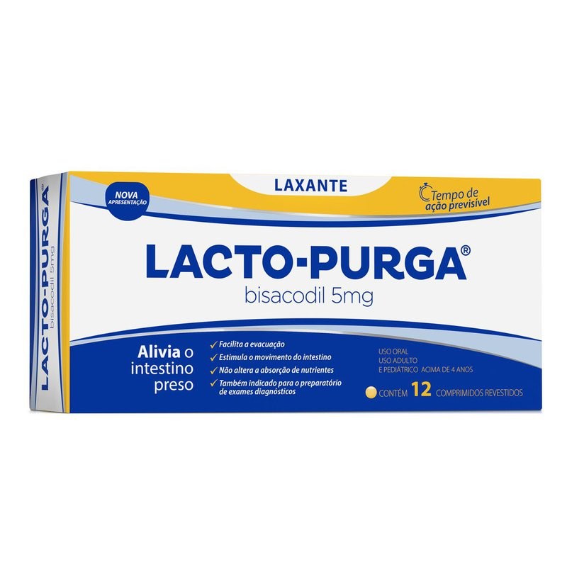 Lacto Purga 5mg c/12 Comprimidos Rev