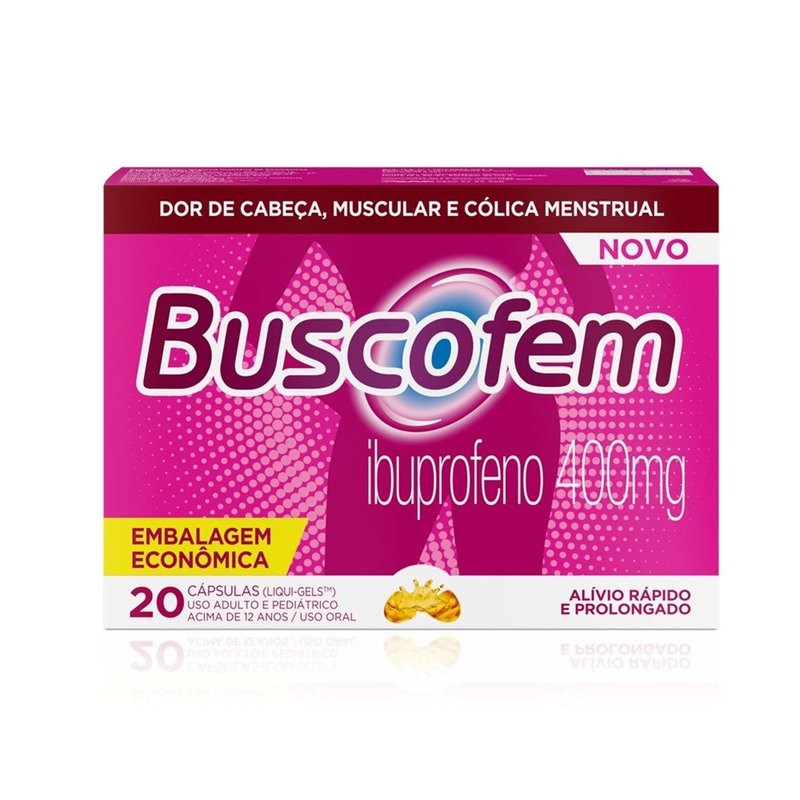 Buscofem 400mg c/20 Capsulas Gel