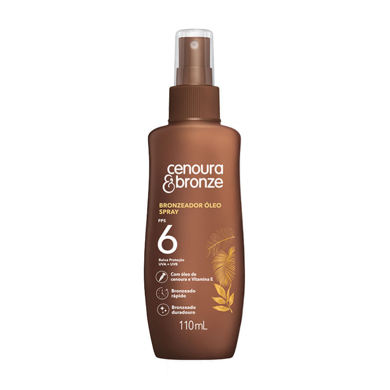 Oleo Spray Bronzeador Fps6 110ml