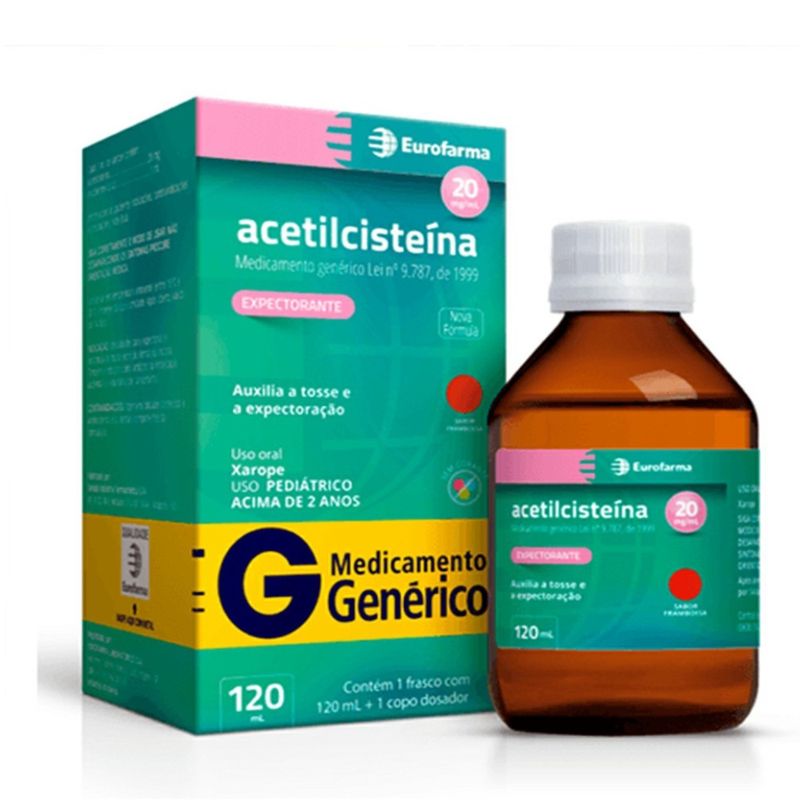 Acetilcisteina 20mg/ml xarope 120ml Eurofarma