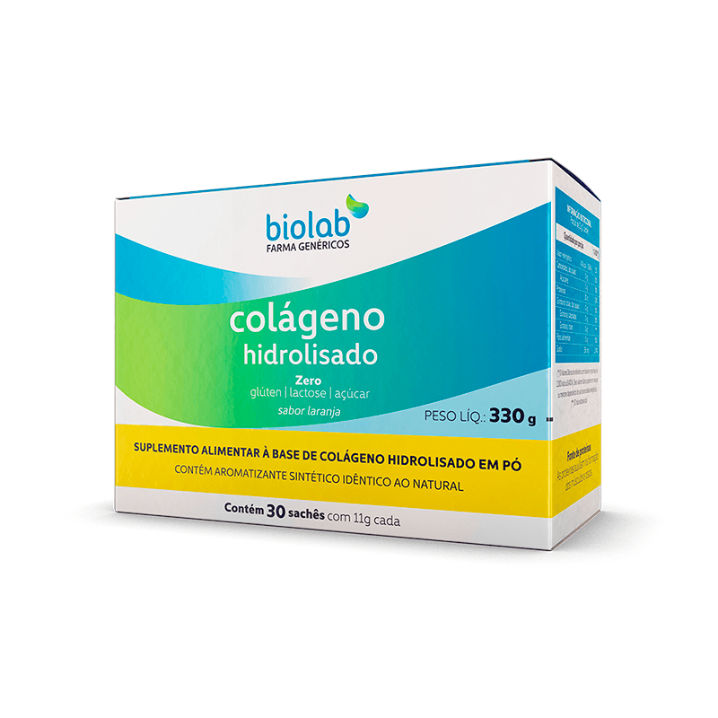 Colageno Hidrolisado Pó Laranja 11g Com 30 Saches