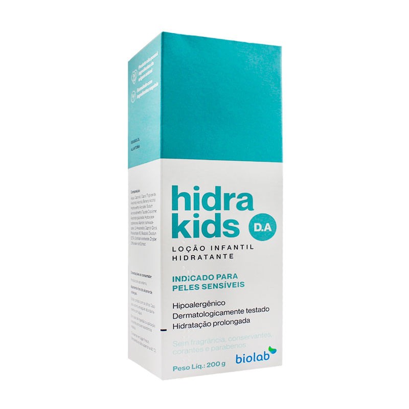 Locao Hidradante Hidra Kids D.a. Infantil 200g