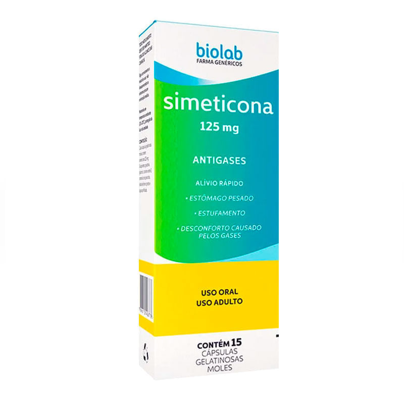 Simeticona 125mg 15caps Biolab