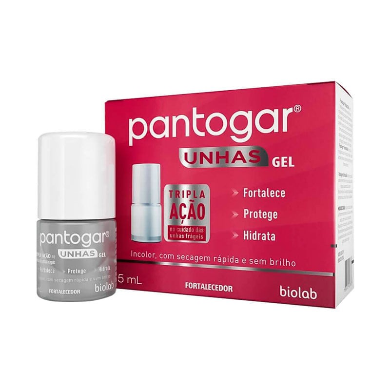 Pantogar Gel Fortalecedor De Unhas 5ml