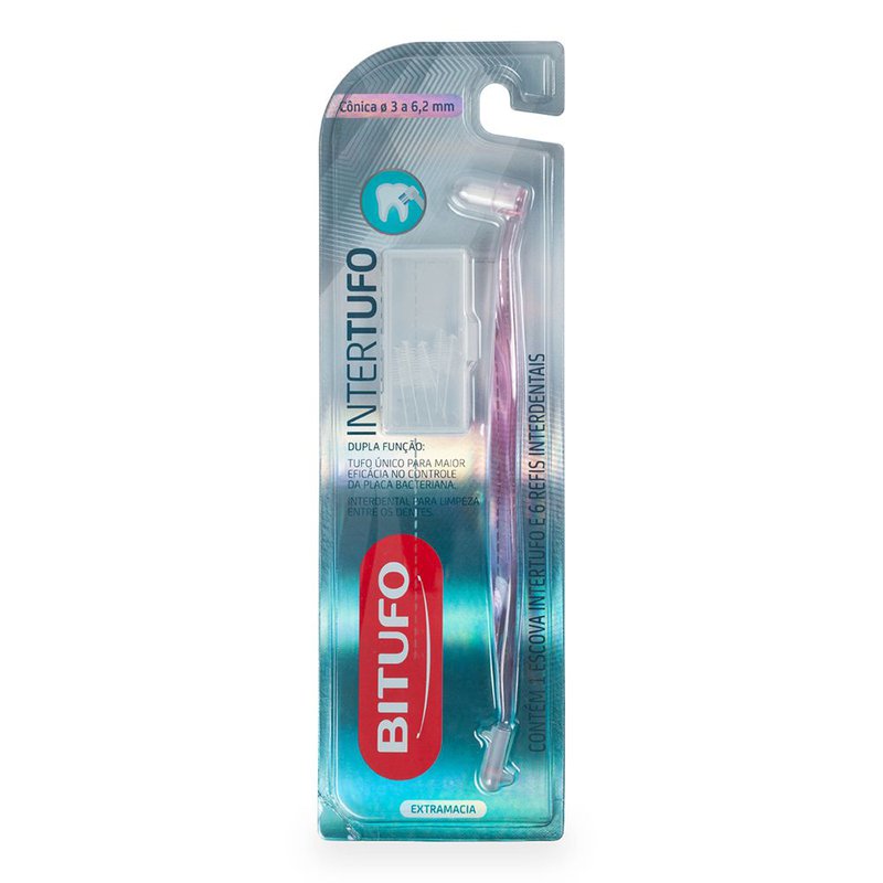 Escova Dental Bitufo Intertufo Conica 80g
