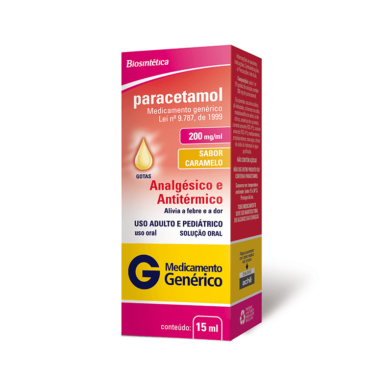 Paracetamol gotas 15ml Biosintética