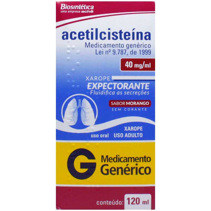 Acetilcisteina 40mg solução 120ml Biolab