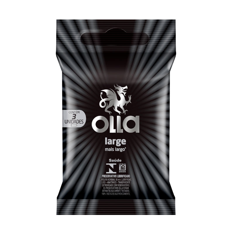 Preservativo Olla Large 3 Unidades