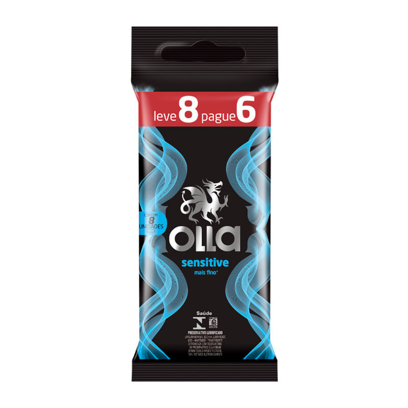 Preservativo Olla Sensitive Leve 8 Pague 6