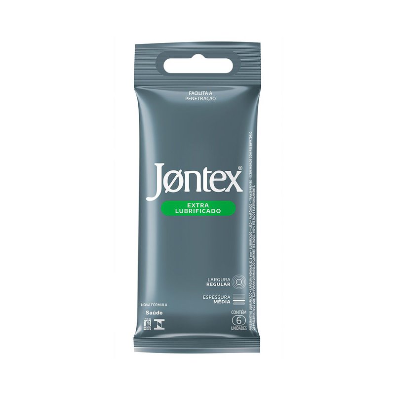 Preservativo Jontex Comfort Plus Extra Lubrificado 6 Unidades