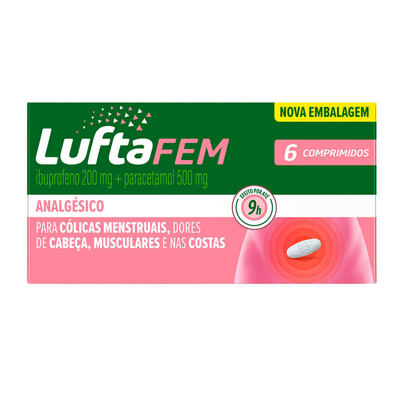 Luftafem 200mg + 500mg 6 comprimidos Reckitt
