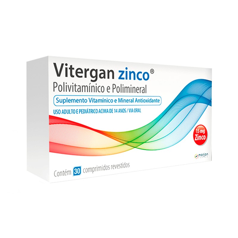 Vitergan Zinco c/30 Comprimidos