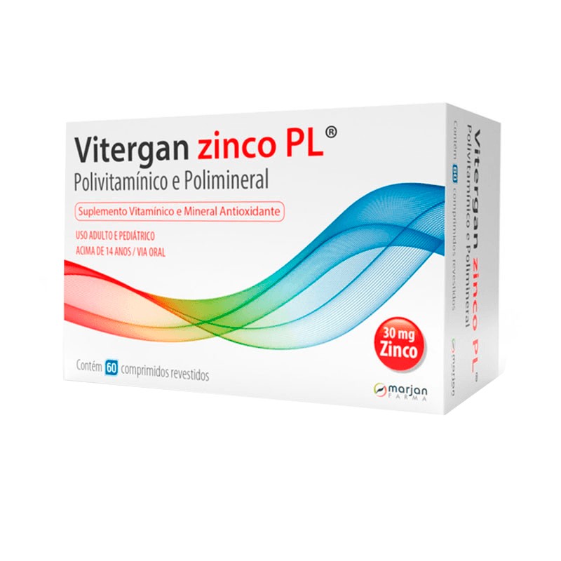 Vitergan Zinco Pl c/60 Comprimidos Rev