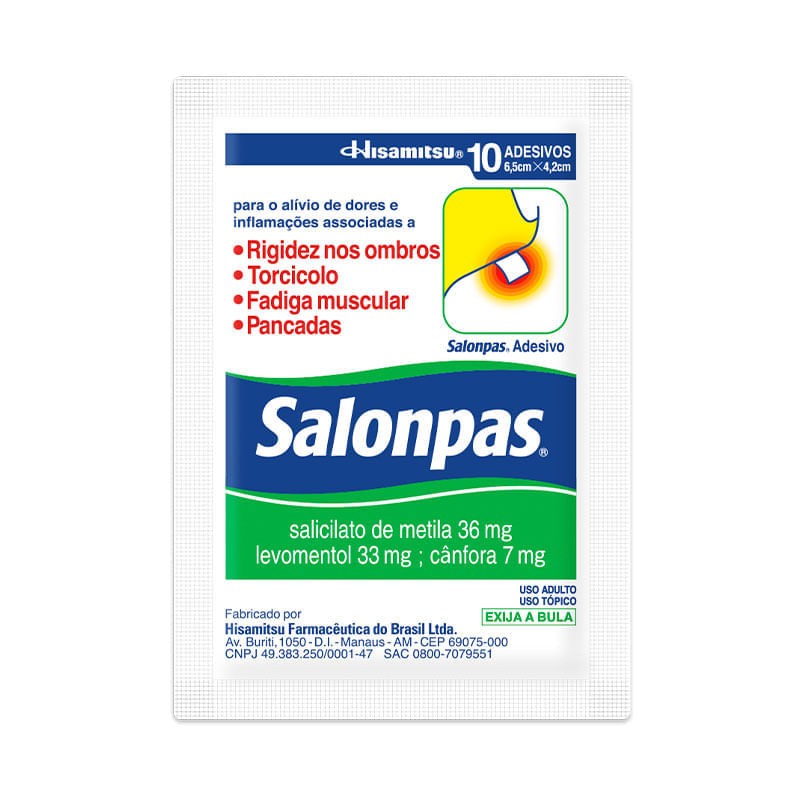 Salonpas Adesivo Pequeno 10 Unidades