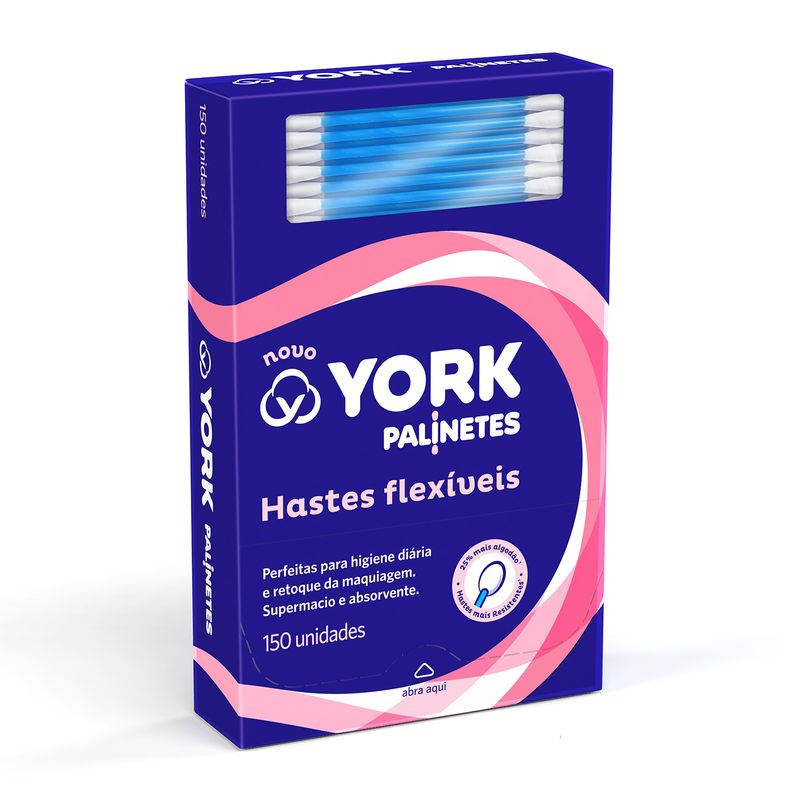 Hastes Flexíveis York Palinetes Caixa 150 Unidades