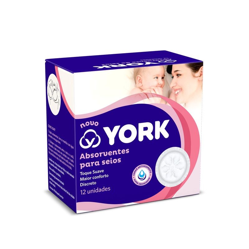 Absorvente York P/ Seios 12 Un-demais Prod