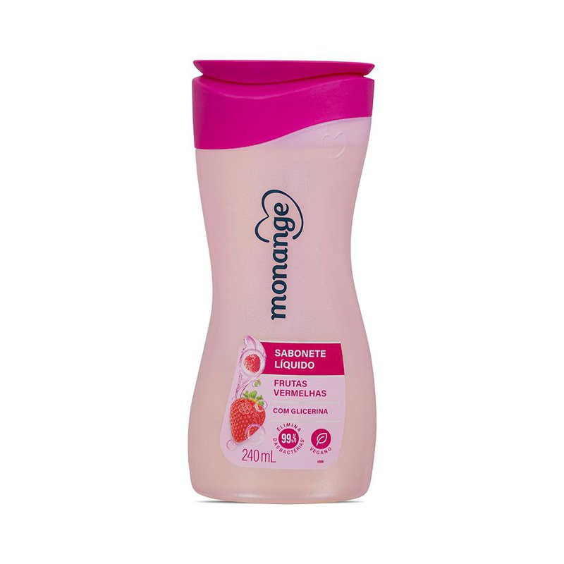 Sabonete Monange Liquido Frutas Vermelhas 240ml