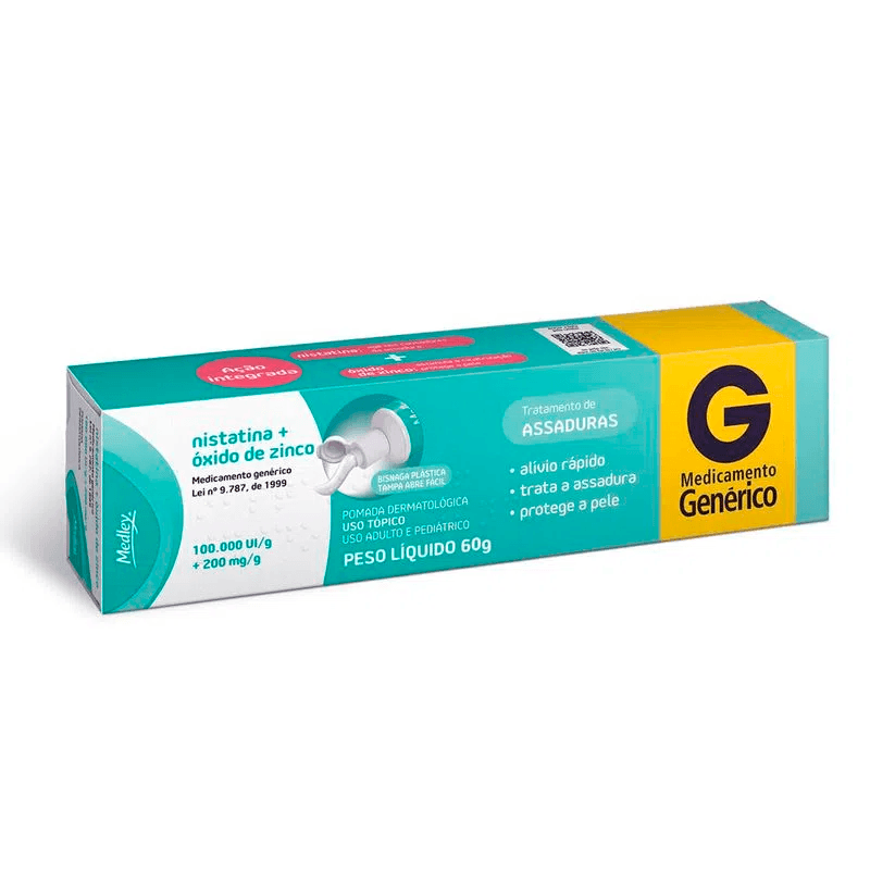 Nistatina + Óxido de Zinco pomada 60g Medley
