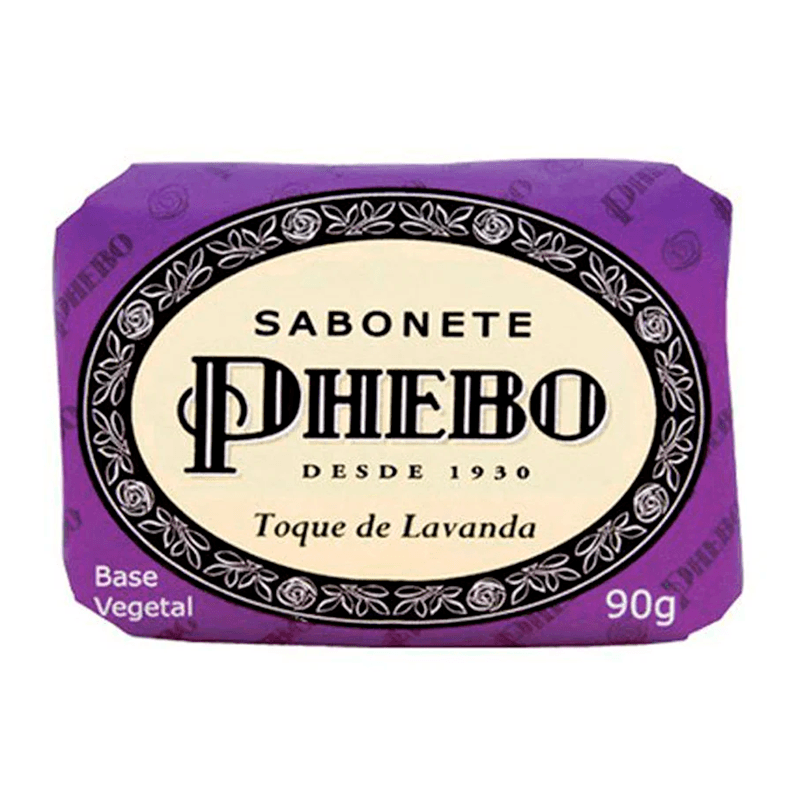 Sabonete Barra Vegetal Toque De Lavanda Phebo Envoltorio 90g