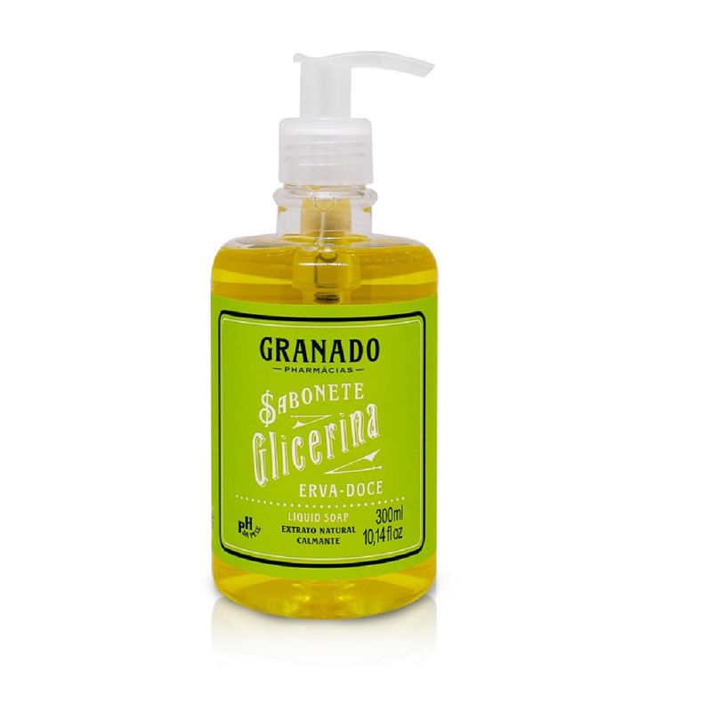 Sabonete Liquido Glicerina Erva Doce Granado 300ml