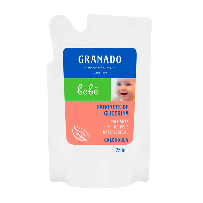Refil Sabonete Liquido Bebe Calendula Granado 250ml