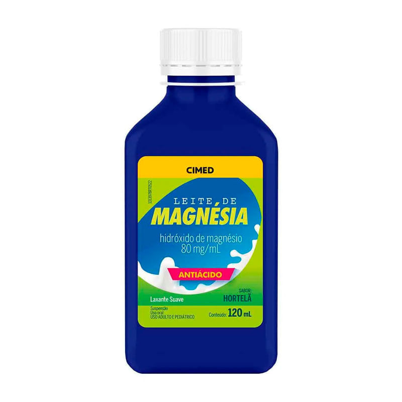 Leite de Magnésia 8% suspensão 120ml Cimed