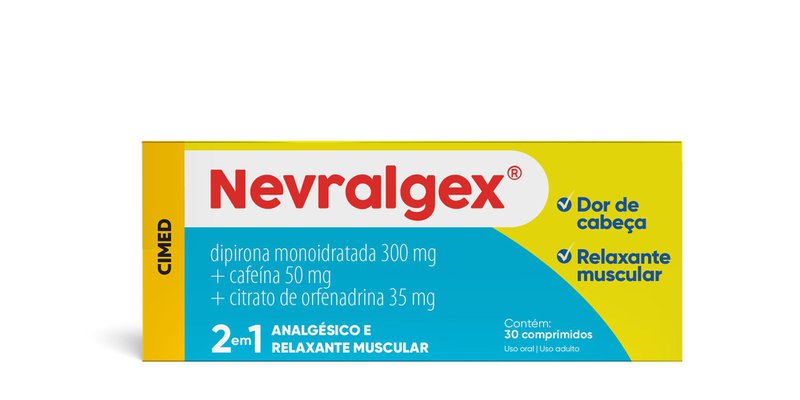 Nevralgex 50mg + 35mg 30 comprimidos Cimed