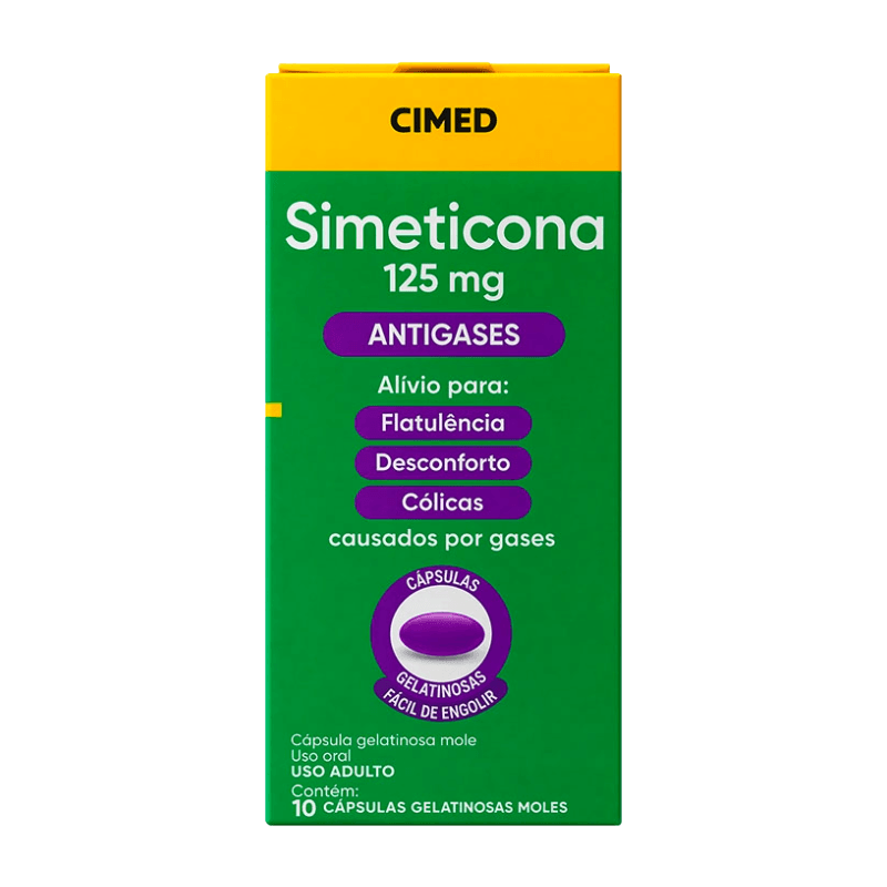 Simeticona 125mg 10 cápsulas Cimed