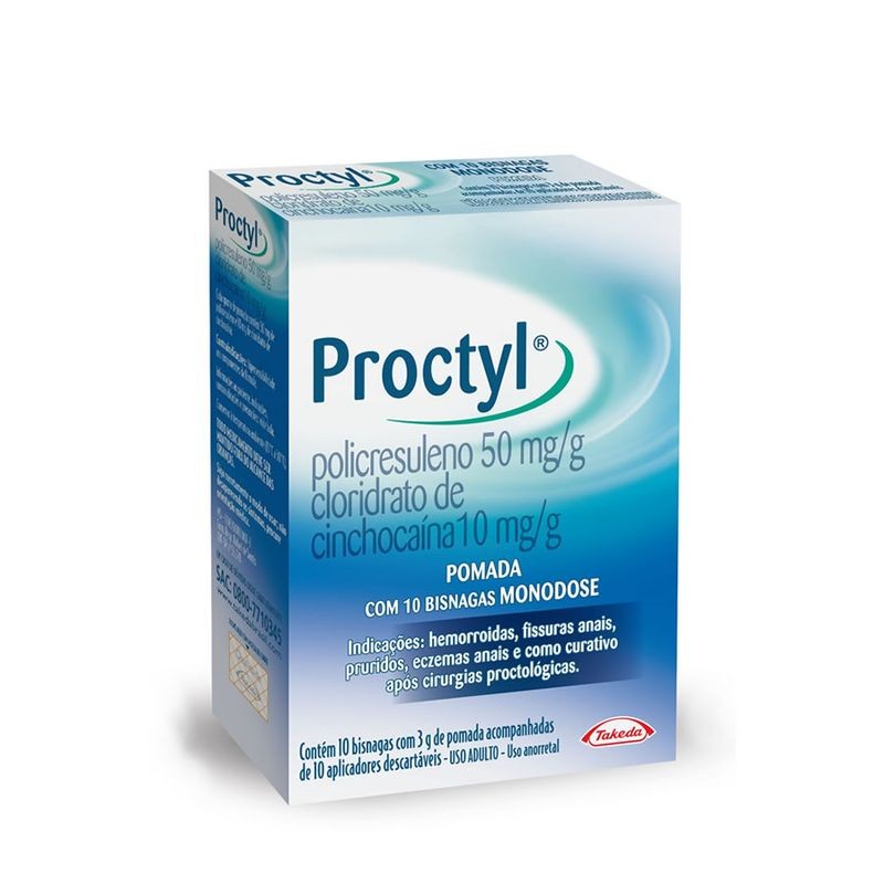 Proctyl Monodose 10x3g c/10 Aplicadores