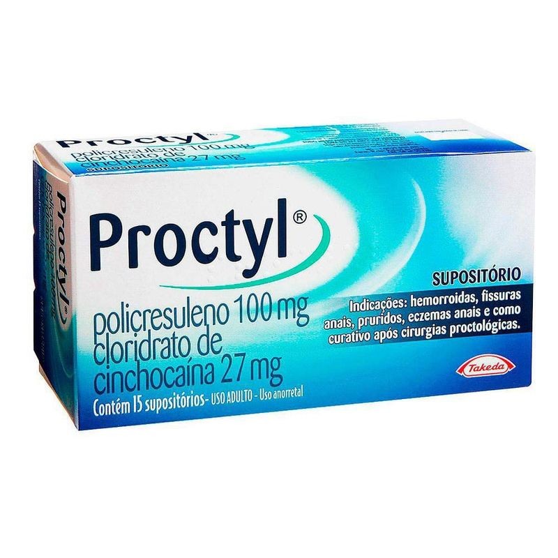 Proctyl c/15 Supositorios