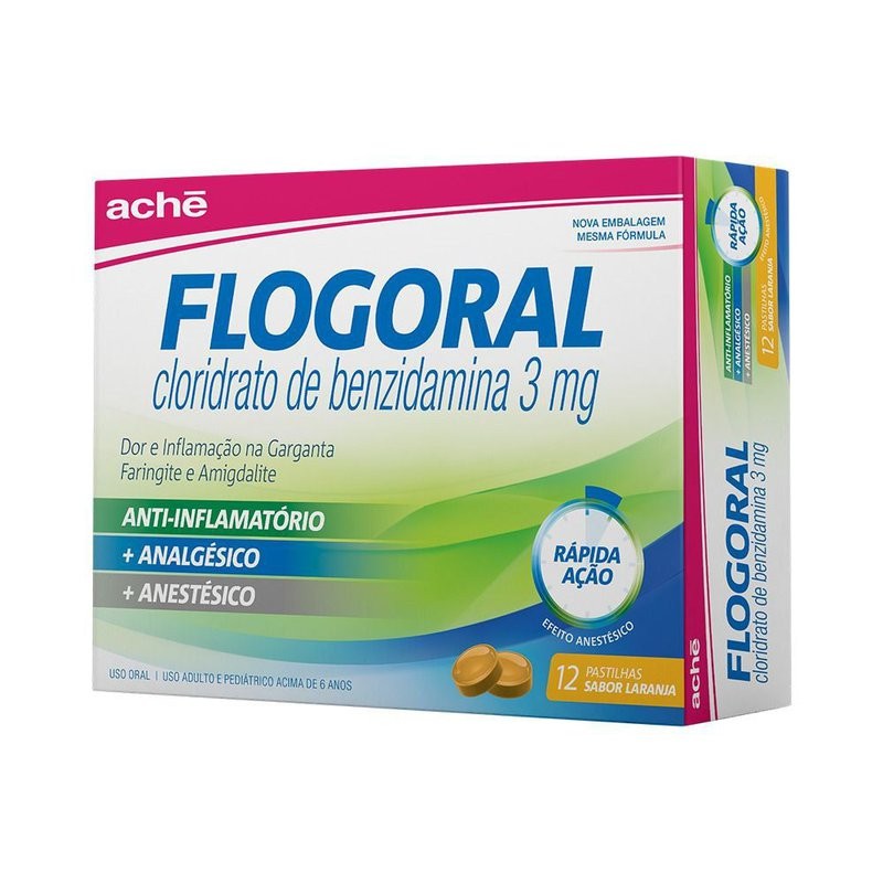 Flogoral Laranja c/12 Pastilhas