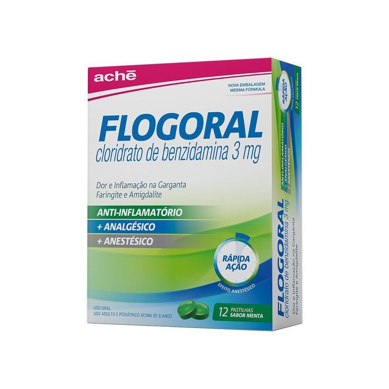Flogoral Menta c/12 Pastilha