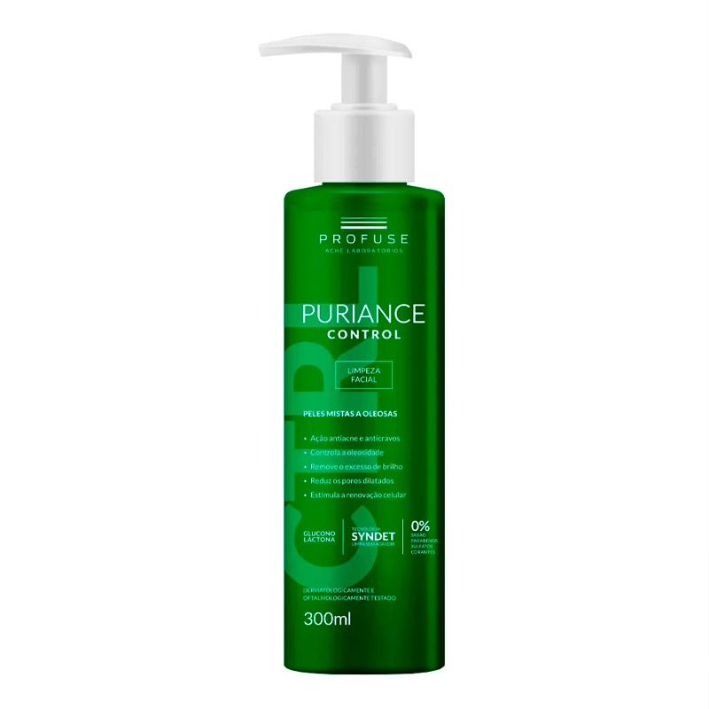 Sabonete Profuse Puriance Control Limpeza Facial Pump 300ml