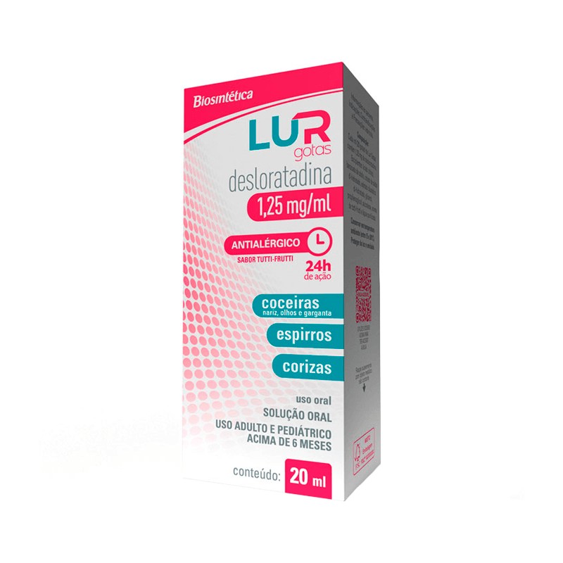 Lur Desloratadina 1,25mg/ml Gotas 20ml