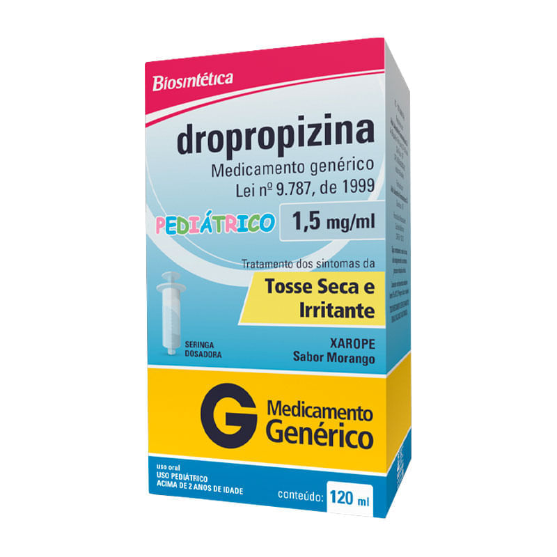 Dropropizina 1,5mg/ml solução 120ml Biosintética