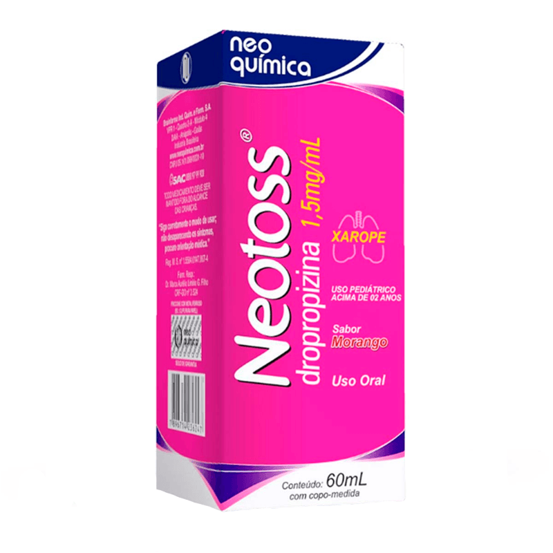 Neotoss 7.5mg Xarope Infantil Frasco 60ml