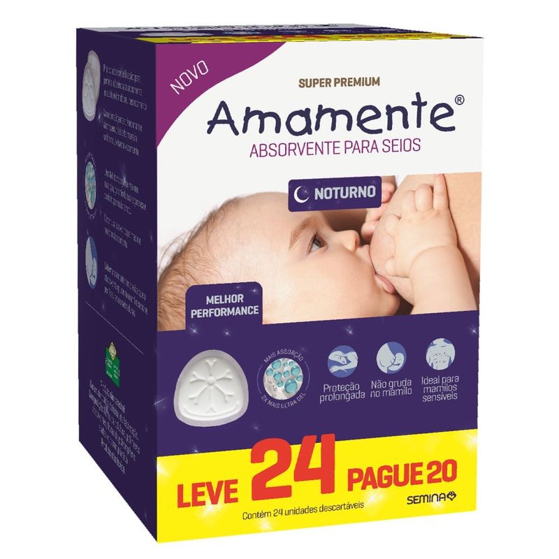 Absorvente Seios Amamente L24p20