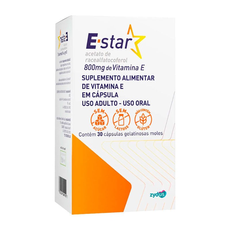 E-star 800mg c/30 Capsulas Gelatinosas