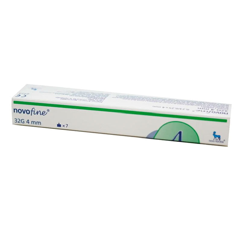 Agulha Para Caneta Novofine 32g 4MM 7 Unidades