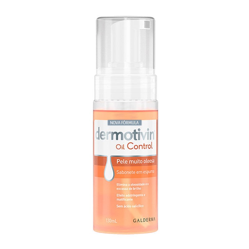 Dermotivin Oil Control Sabonete Em Espuma 130ml