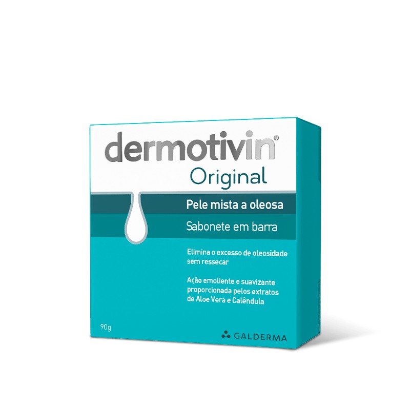 Dermotivin Original Sabonete Facial Em Barra Pele Mista A Oleosa 90g