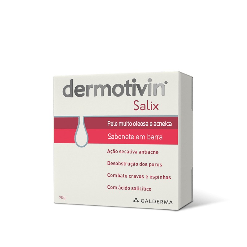 Dermotivin Salix Sabonete Em Barra Pele Oleosa E Acneica 90g