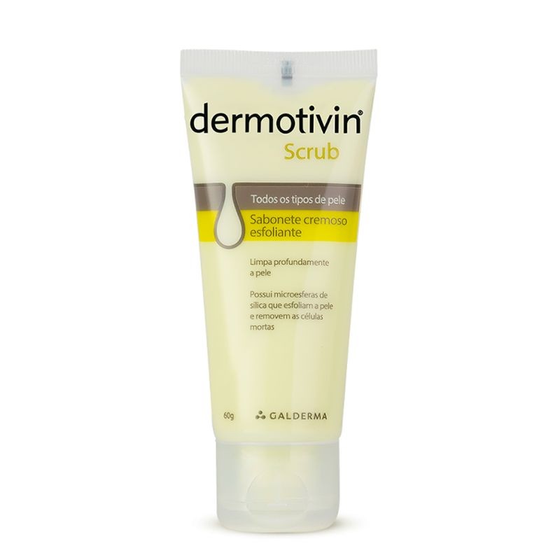 Dermotivin Scrub Sabonete Liquido Cremoso Esfoliante 60g