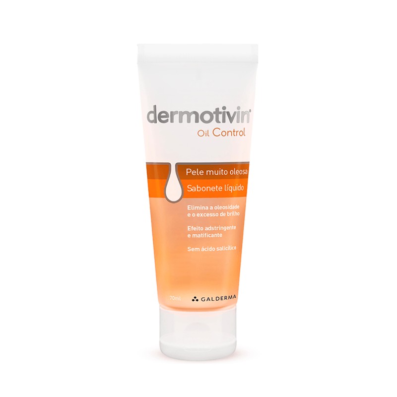 Dermotivin Oil Control Sabonete Liquido Facial Pele Oleosa 70ml