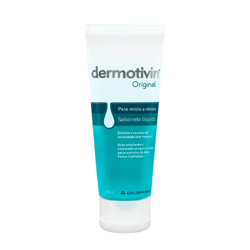 Dermotivin Original Sabonete Liquido Facial Pele Mista E Oleosa 70ml