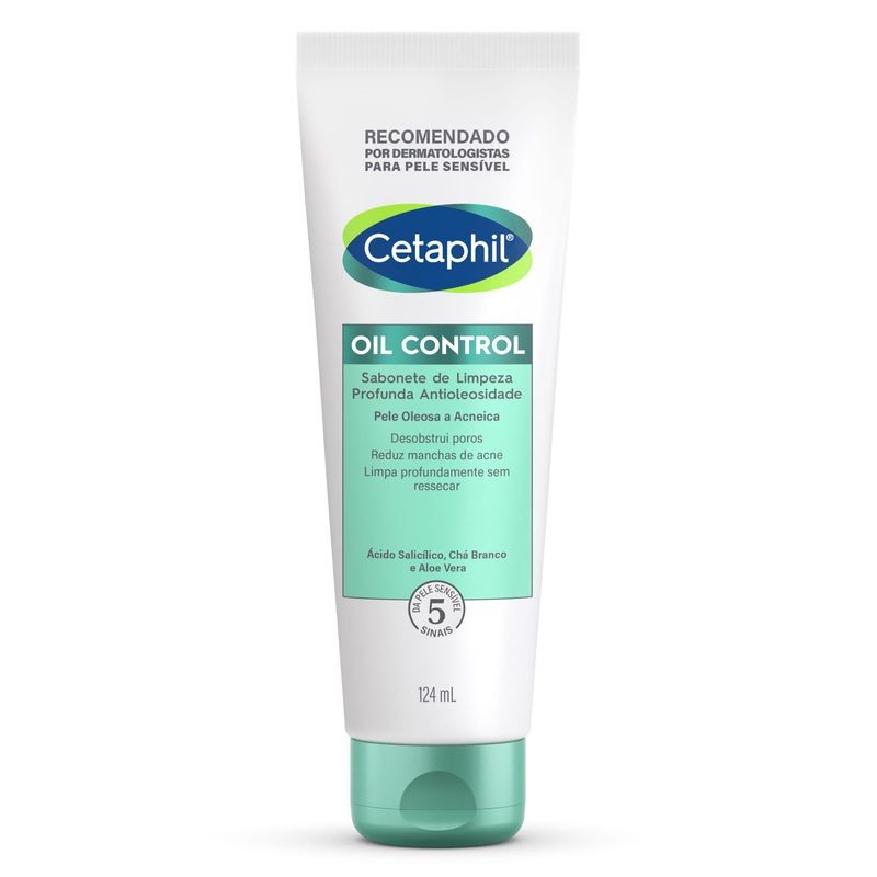 Cetaphil Oil Control Sabonete De Limpeza Profunda Antioleosidade 124ml