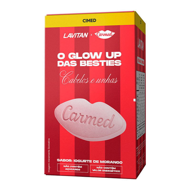 Lavitan Carmed Glow Up 60 Comprimidos Mastigáveis áVeis