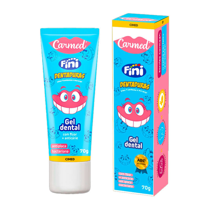 Carmed Gel Dental com Flúor Sabor Dentadura 70g