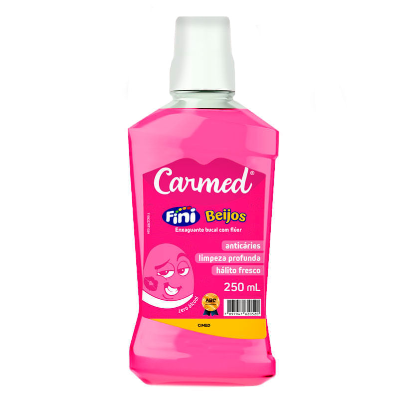 Carmed Enxaguante Bucal Sabor Beijos 250ml